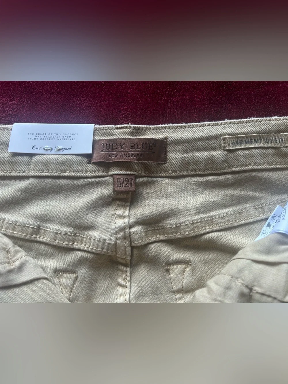 Judy Blue Golden Tan Mid Rise Stretch Denim Boot Cut Jeans New - Picture 5 of 7